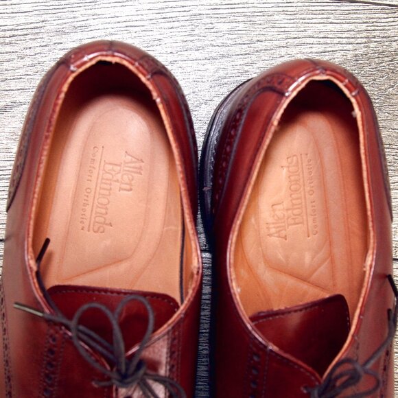 *NIB* $395 Allen Edmonds BENTON Derby 14 B Narrow Dark Chili * add $15 new Trees main image 7